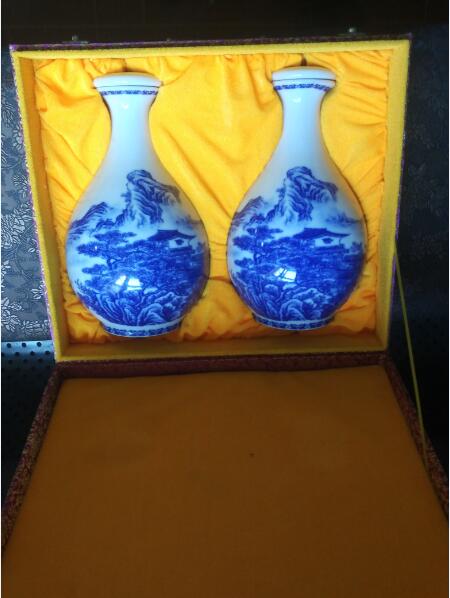陶瓷酒瓶3斤釉中盒裝圖片